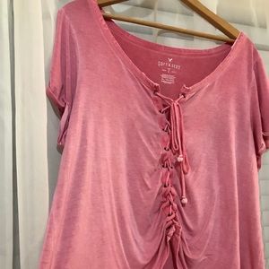 Pink American Eagle Top